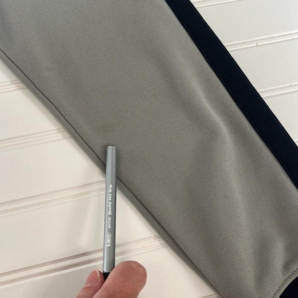 Mens Nike Track Jacket Full zip size Large Cotton blend grey/navy - Picture 10 of 15